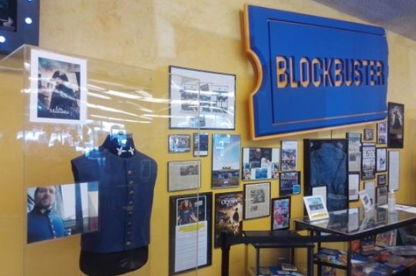 The last Blockbuster store in Bend, Orgeon, includes company memorabilia